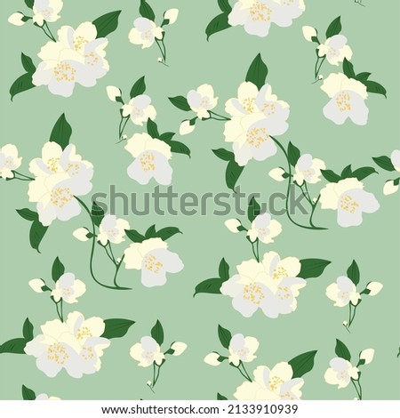Vector flowers design pattern. Modern design for fabric, paper, cover, interior decor and other users.