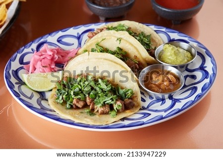 Delicacies of traditional Mexican cuisine