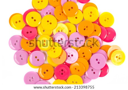 isolated clothing buttons