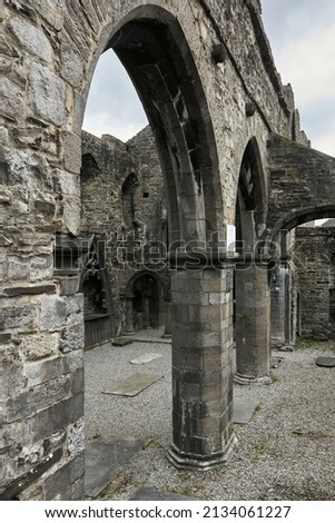 View of the Sligo abbey in Ireland