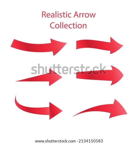 Flat design arrow collection set vector, Colorful arrow set vector