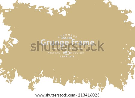 Abstract grunge photo frame. Background vector texture