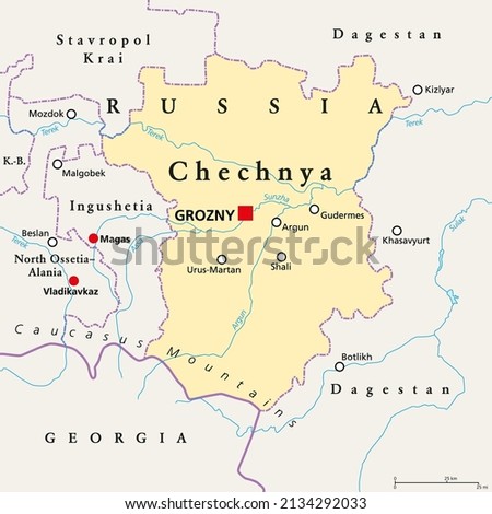 CHECHNYA-MAP Stock Vector Images - Avopix.com