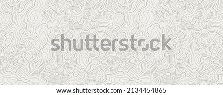 topographic line contour map background, geographic grid map, stock vector illustration Royalty-Free Stock Photo #2134454865