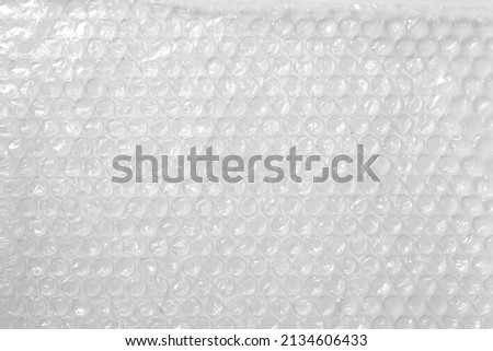 A sheet of used bubble wrap plastic 