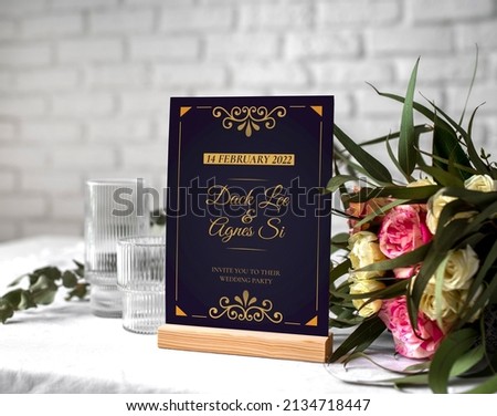 Traditional Decorative Wedding Invitation card