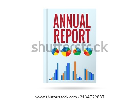 Concept of company annual report publication