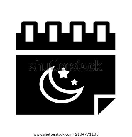 Graphic vector illustration of ramadan calendar clip art