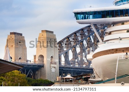 View of Sydney Harbour, Sydney Harbour Bridge and the city