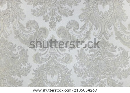 Retro tapestry background texture with damask ornament