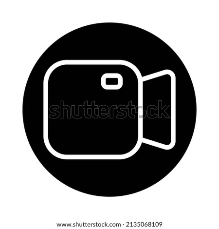 video icon. Video camera sign vector illustration.