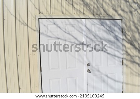 Doors on a metal building