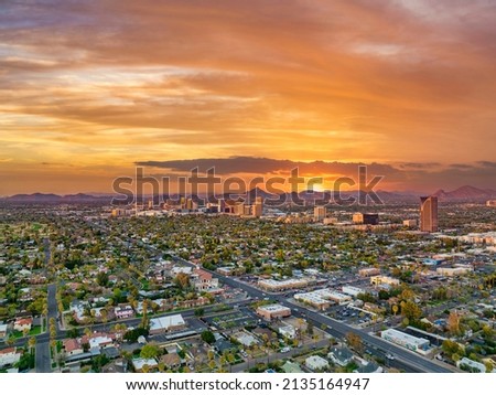 Phoenix, Arizona, USA Downtown Skyline Aerial. Royalty-Free Stock Photo #2135164947