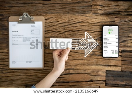 Tax E Invoice Document Software And Digital Transformation Royalty-Free Stock Photo #2135166649