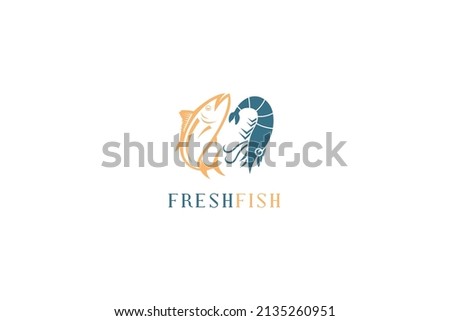 Seafood restaurant vector logo design. Seafood best quality logo. For market, shops and your design vector illustration.