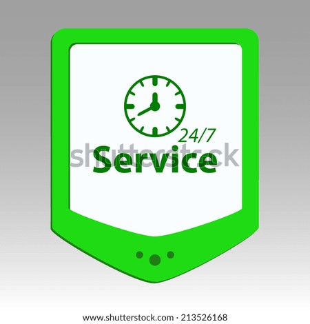 Beautiful Service Work Hours web icon