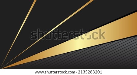 black and gold corner background