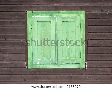 Green shutters