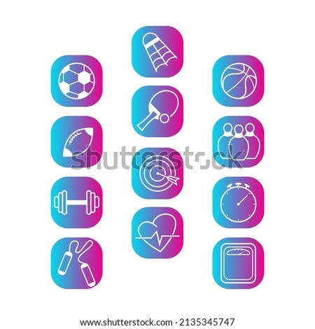 Sport Icon Pack For your business or merchandise