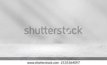 Backdrop background, Shadow leaves wall background and rough cement floor stage well editing display product and text present on free space backdrop