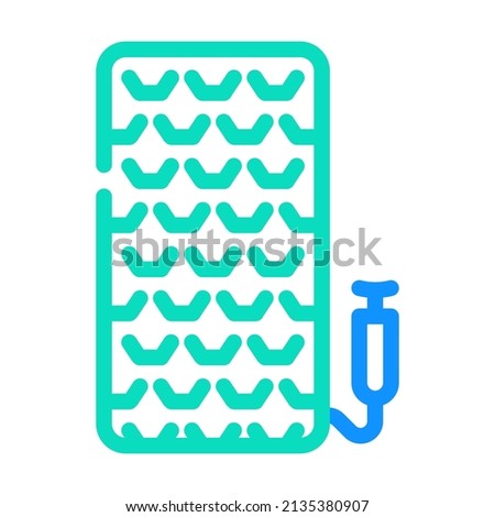 inflatable mattress color icon vector. inflatable mattress sign. isolated symbol illustration