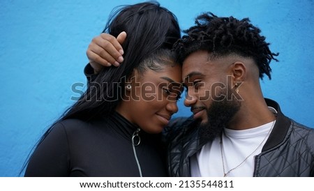 An African brother and sister embrace family love and affection