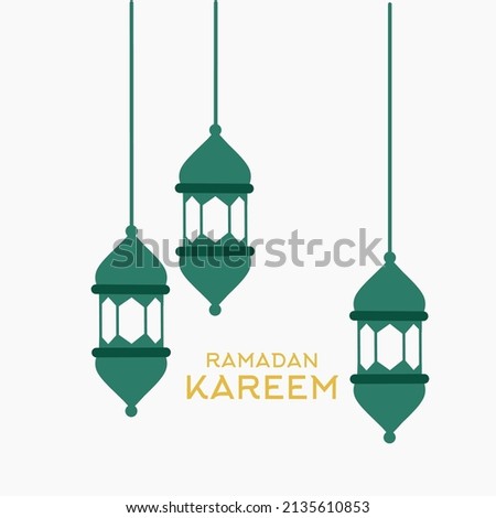 Illustration vector graphic of Ramadan Kareem  Royalty-Free Stock Photo #2135610853