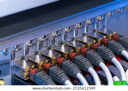 new generation kvm switch in a modern data center Royalty-Free Stock Photo #2135612349