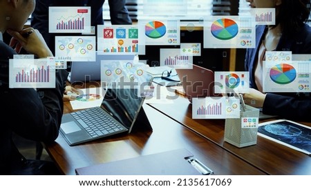 Business documents concept. Data analysis. Paperless work.