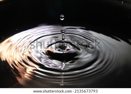 water drop with a splash