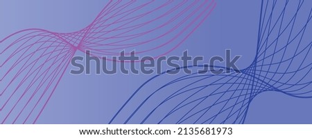 Abstract design. Digital frequency track equalizer. Stylized line art background. Colorful shiny wave with lines created using blend tool. Curved wavy line, smooth stripe.
