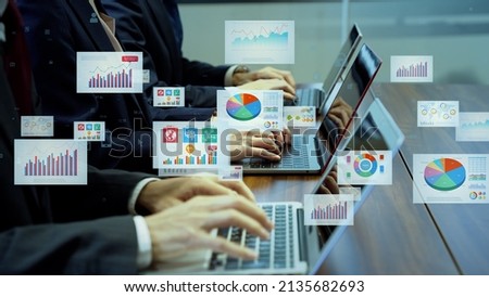 Business documents concept. Data analysis. Paperless work. Royalty-Free Stock Photo #2135682693