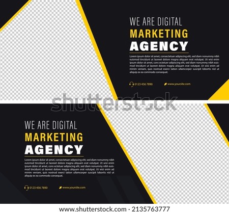 Business social media cover web banner template. Modern template design for web, ads, flyer for business Promotion.