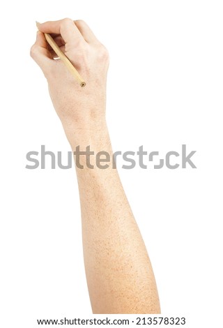 Right hand positioned as holding a card or board, ready for animations or graphic work.
