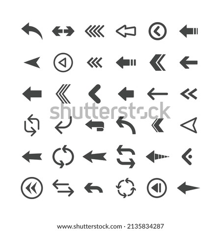 Arrow icons set. Vector Arrows collection. 