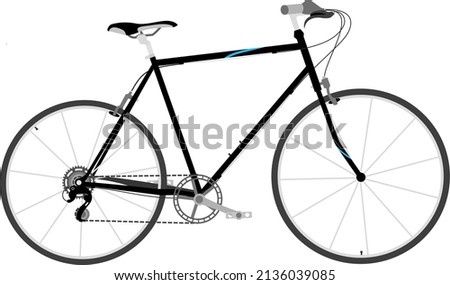 Modern bicycle flat design vector