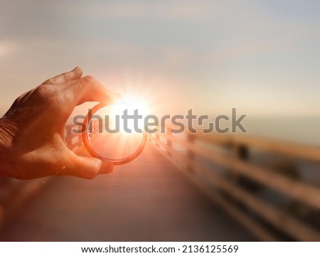 Clear view through a clean glass Royalty-Free Stock Photo #2136125569