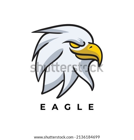 Eagle head logo for gaming logo or esport Premium Vector