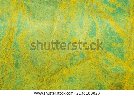 Iron plate texture - metal background in yellow color 