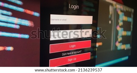 website login page full name email username password