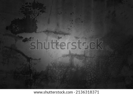 Texture of dark gray concrete wall, Texture of a grungy black concrete wall as background for wallpaper decorative design.