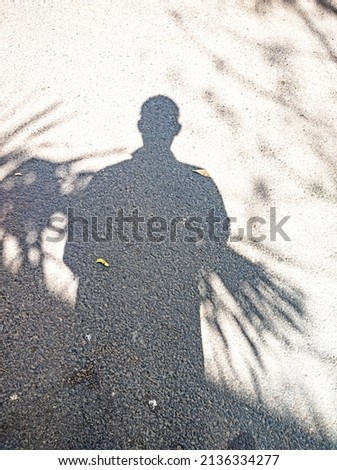 playing with camera and human shadows