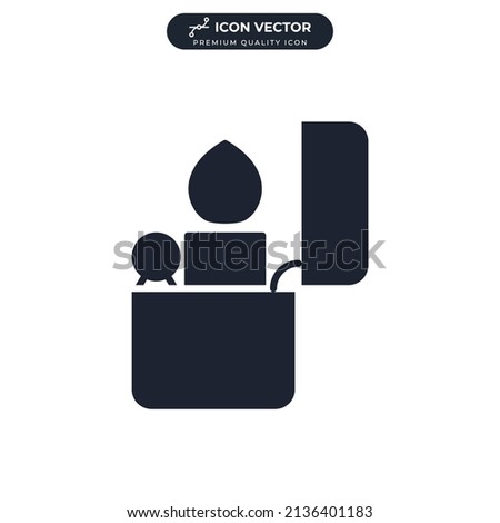 lighter icon symbol template for graphic and web design collection logo vector illustration