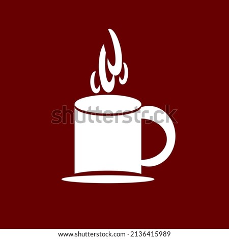 coffee drink cup to symbolize a restaurant or drinking place. food stall. 
