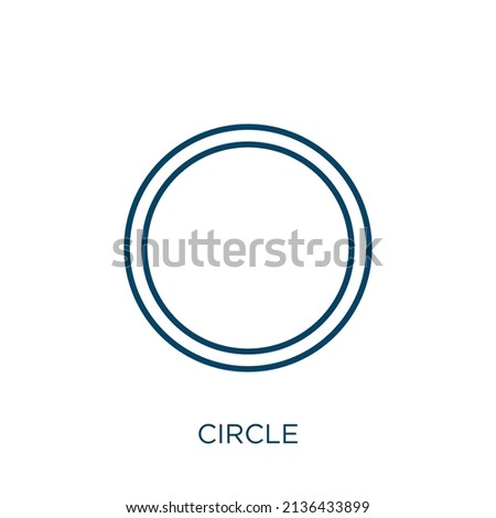 green circle icon. Thin linear green circle outline icon isolated on white background. Line vector green circle sign, symbol for web and mobile