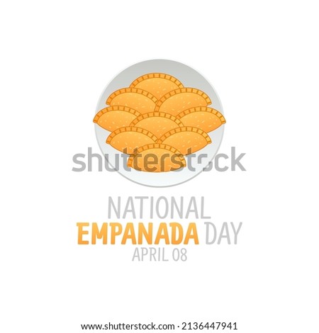 vector graphic of national empanada day good for national empanada day celebration. flat design. flyer design.flat illustration.