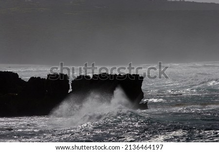 AUSTRALIEN, Kangaroo Island. Cape Couedic. Strong Surf at the southern point of the island.