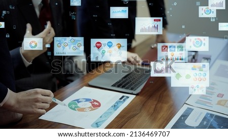 Business documents concept. Data analysis. Paperless work. Royalty-Free Stock Photo #2136469707