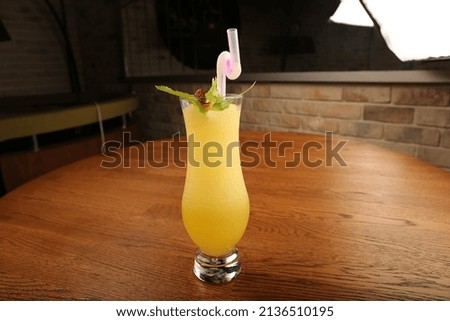 Colorful cocktail drink, exotic alcohol cocktails