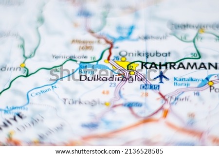 Dulkadiroğlu, Turkey on a road map